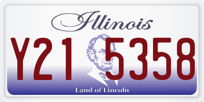 IL license plate Y215358