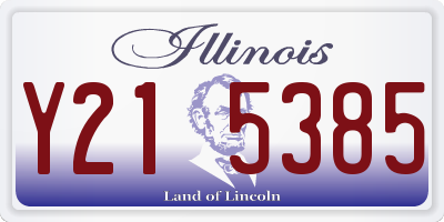 IL license plate Y215385