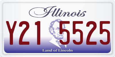 IL license plate Y215525