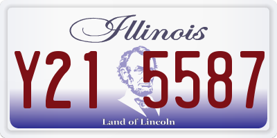 IL license plate Y215587
