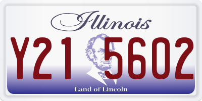IL license plate Y215602