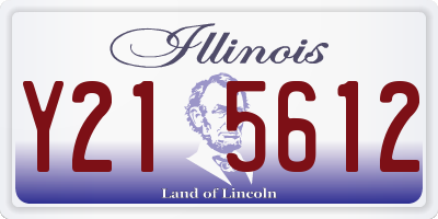 IL license plate Y215612