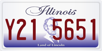IL license plate Y215651
