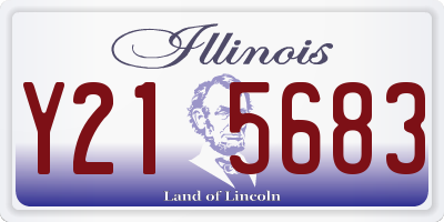 IL license plate Y215683