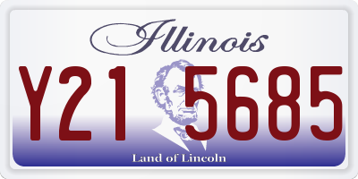 IL license plate Y215685
