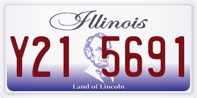 IL license plate Y215691