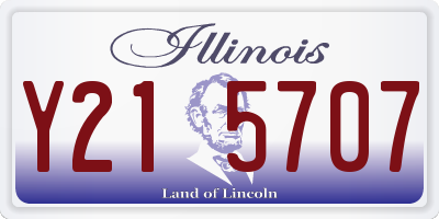 IL license plate Y215707