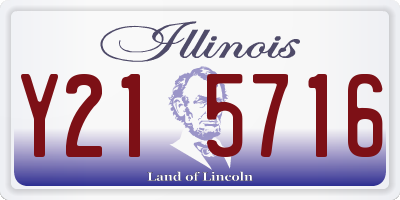 IL license plate Y215716