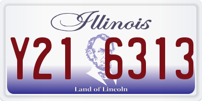 IL license plate Y216313