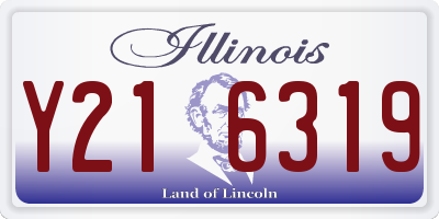 IL license plate Y216319