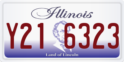 IL license plate Y216323