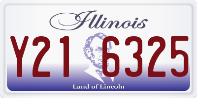 IL license plate Y216325