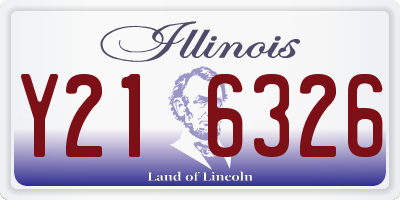 IL license plate Y216326