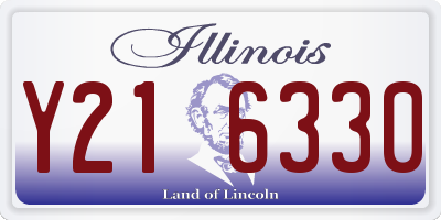 IL license plate Y216330