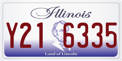 IL license plate Y216335