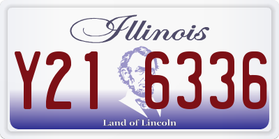 IL license plate Y216336