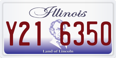 IL license plate Y216350