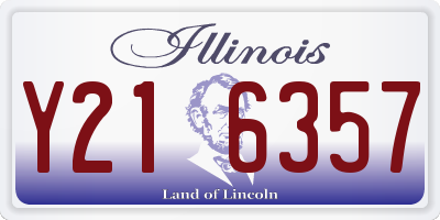 IL license plate Y216357