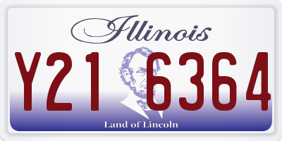 IL license plate Y216364
