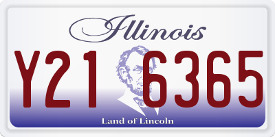 IL license plate Y216365