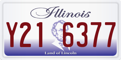 IL license plate Y216377