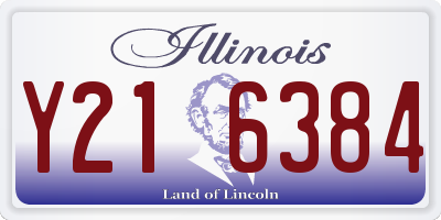 IL license plate Y216384