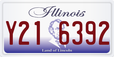 IL license plate Y216392