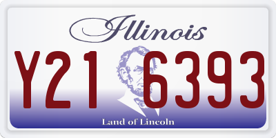 IL license plate Y216393