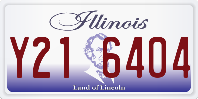 IL license plate Y216404