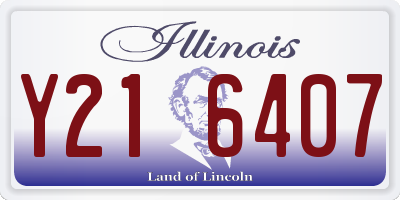 IL license plate Y216407