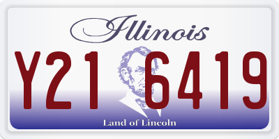 IL license plate Y216419