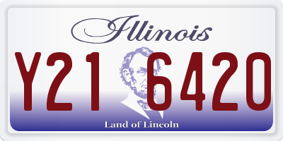IL license plate Y216420