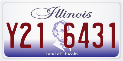 IL license plate Y216431