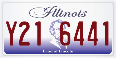 IL license plate Y216441