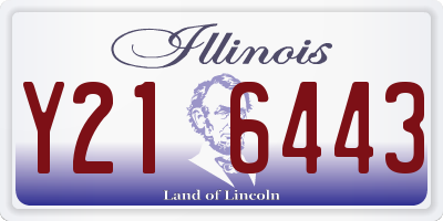 IL license plate Y216443