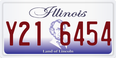 IL license plate Y216454