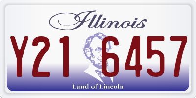 IL license plate Y216457