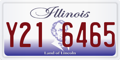 IL license plate Y216465