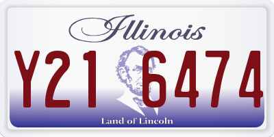 IL license plate Y216474