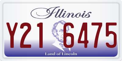 IL license plate Y216475