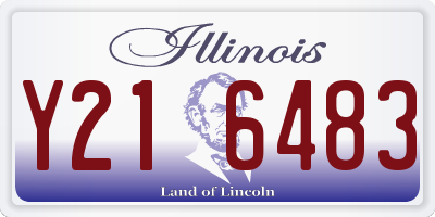 IL license plate Y216483