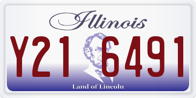 IL license plate Y216491