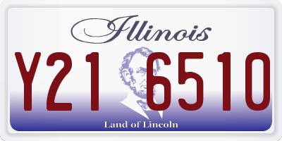 IL license plate Y216510