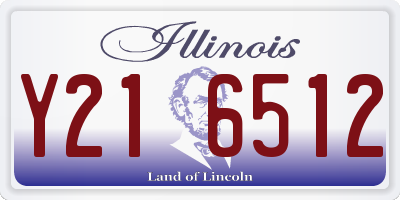 IL license plate Y216512