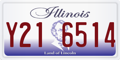 IL license plate Y216514