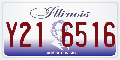 IL license plate Y216516