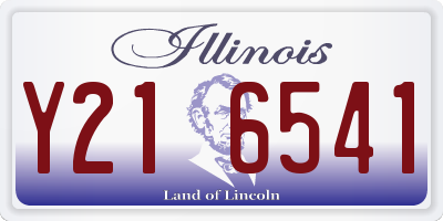 IL license plate Y216541