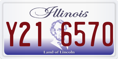 IL license plate Y216570