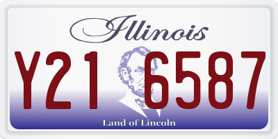IL license plate Y216587