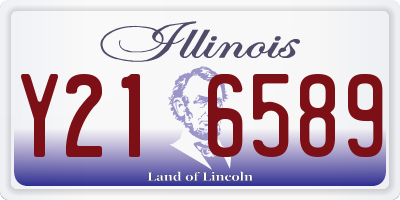 IL license plate Y216589